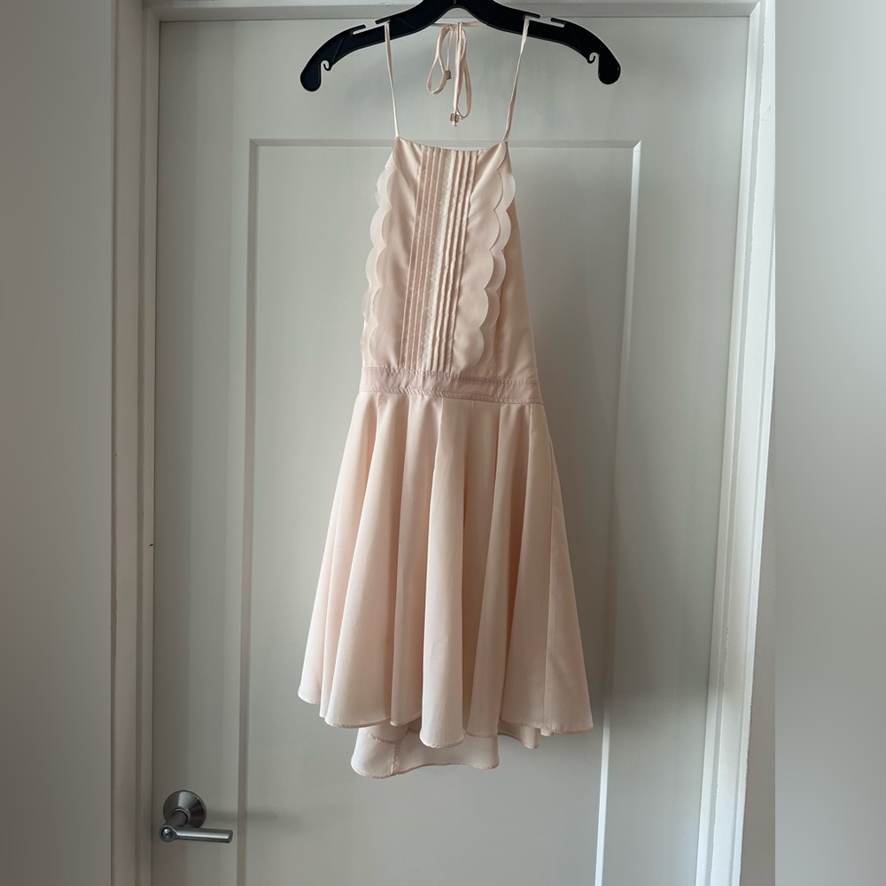 Blush midi dress